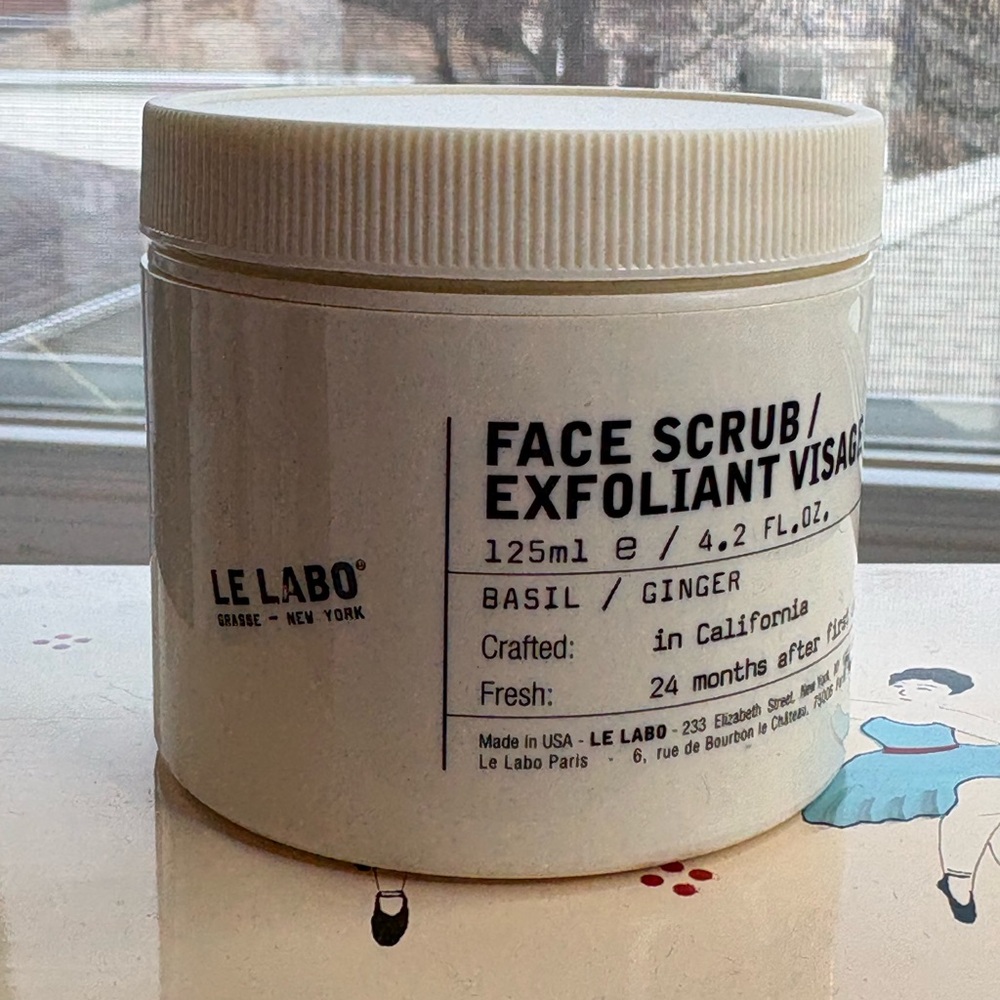 NEW Le Labo FACE SCRUB Basil/Ginger 125mL cleanse exfoliate skin care